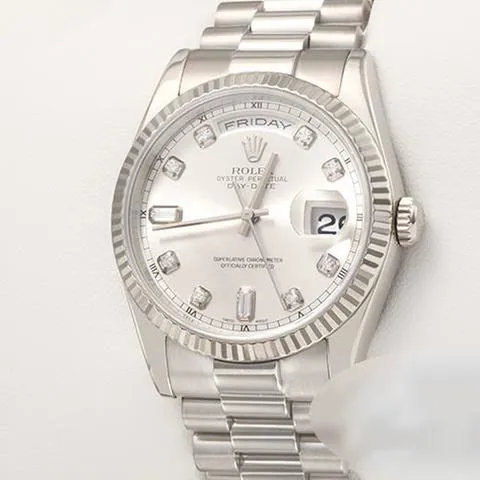 Rolex Day-Date 36 118239 36mm White gold Silver 1