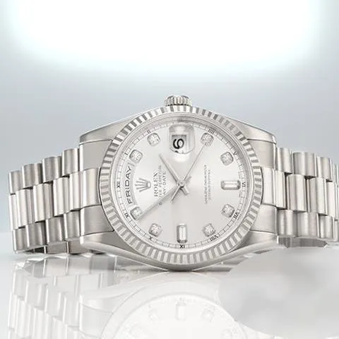 Rolex Day-Date 36 118239 36mm White gold Silver 3