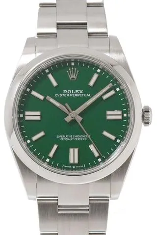 Rolex Oyster Perpetual 41 124300 40mm Stainless steel Green