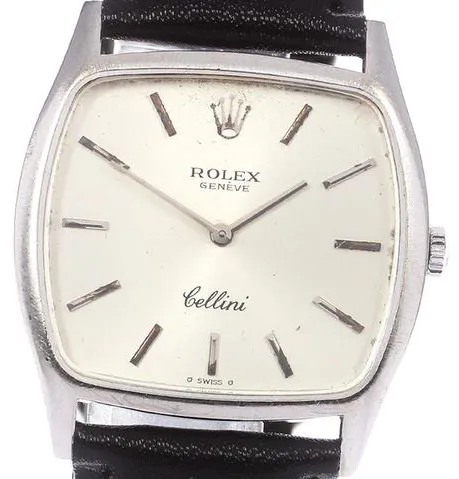 Rolex Cellini 3805 31mm White gold Silver