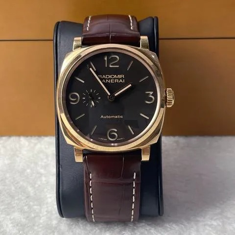 Panerai Radiomir 1940 PAM 00573 45mm Rose gold Brown