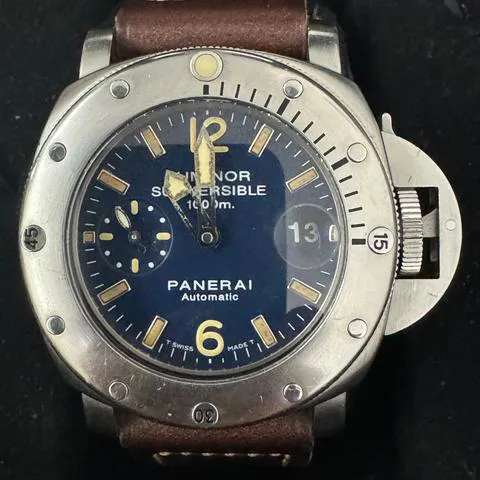 Panerai Submersible PAM 00087 44mm Stainless steel Blue