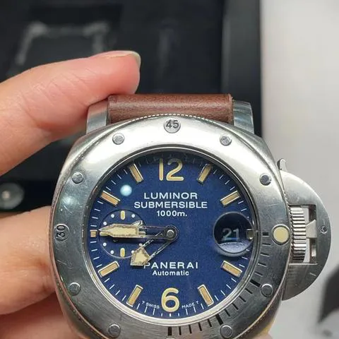 Panerai Submersible PAM 00087 44mm Stainless steel Blue 13