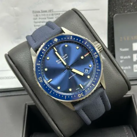 Blancpain Fifty Fathoms 5000-0240-O52A 43.6mm Ceramic Blue