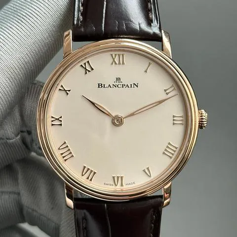 Blancpain Villeret Ultra-Slim 6605-3642-55A 40mm Rose gold Silver