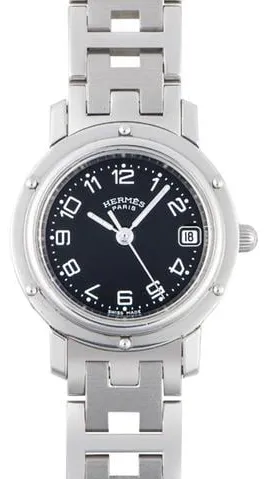 Hermès Clipper CL4.210 24mm Stainless steel Black