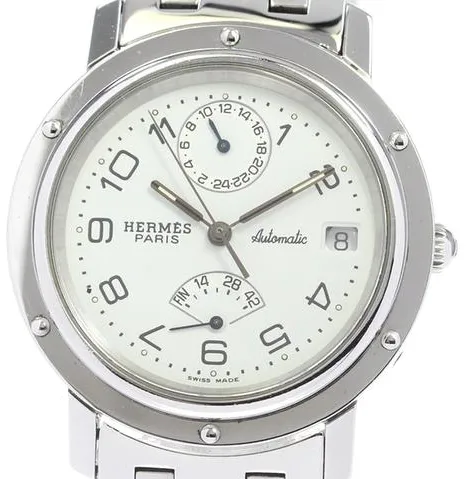 Hermès Clipper CL5.710 36mm Stainless steel White