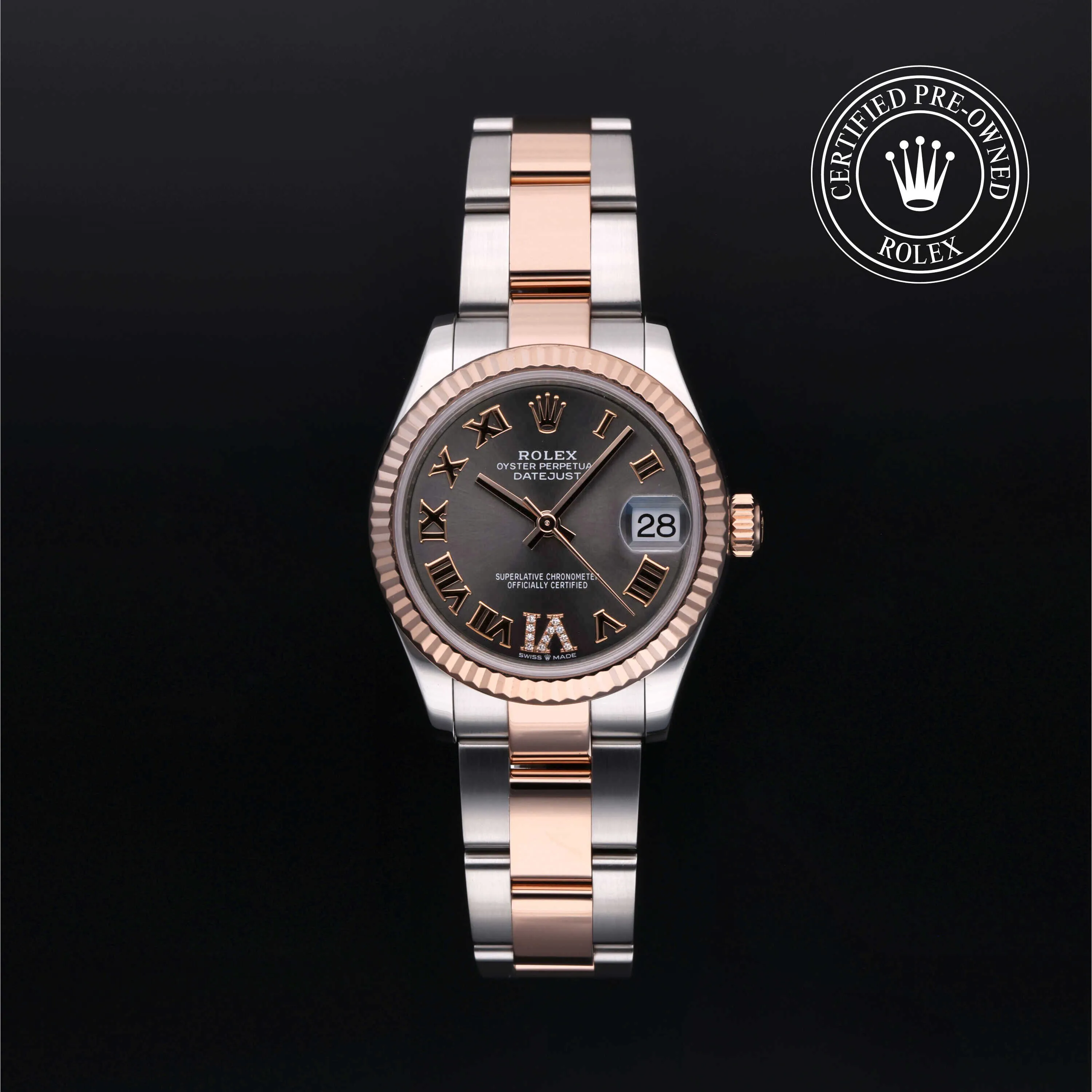 Rolex Datejust 31 278271 31mm Rose gold Gray