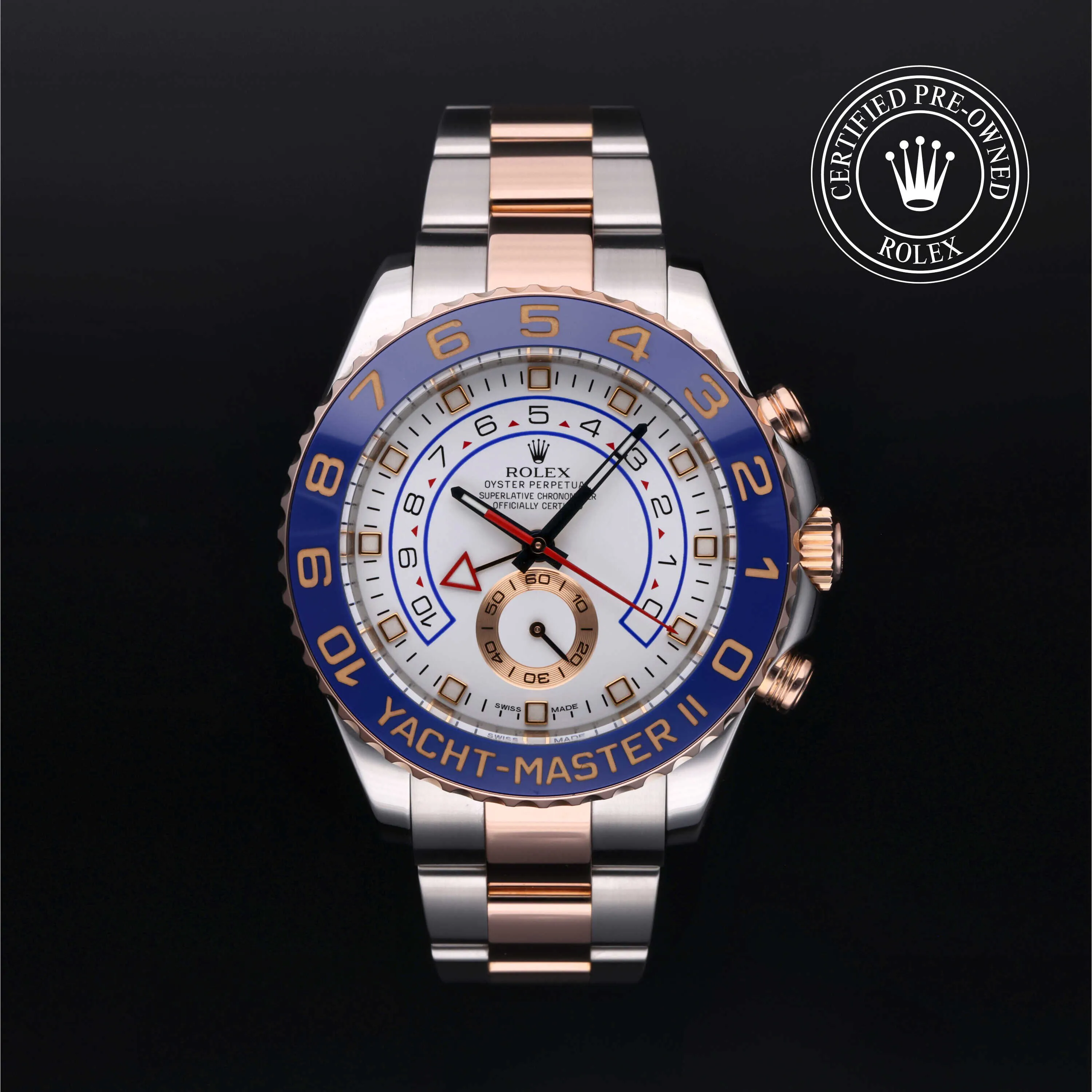 Rolex Yacht-Master II 116681 44mm Oystersteel and Everose gold White