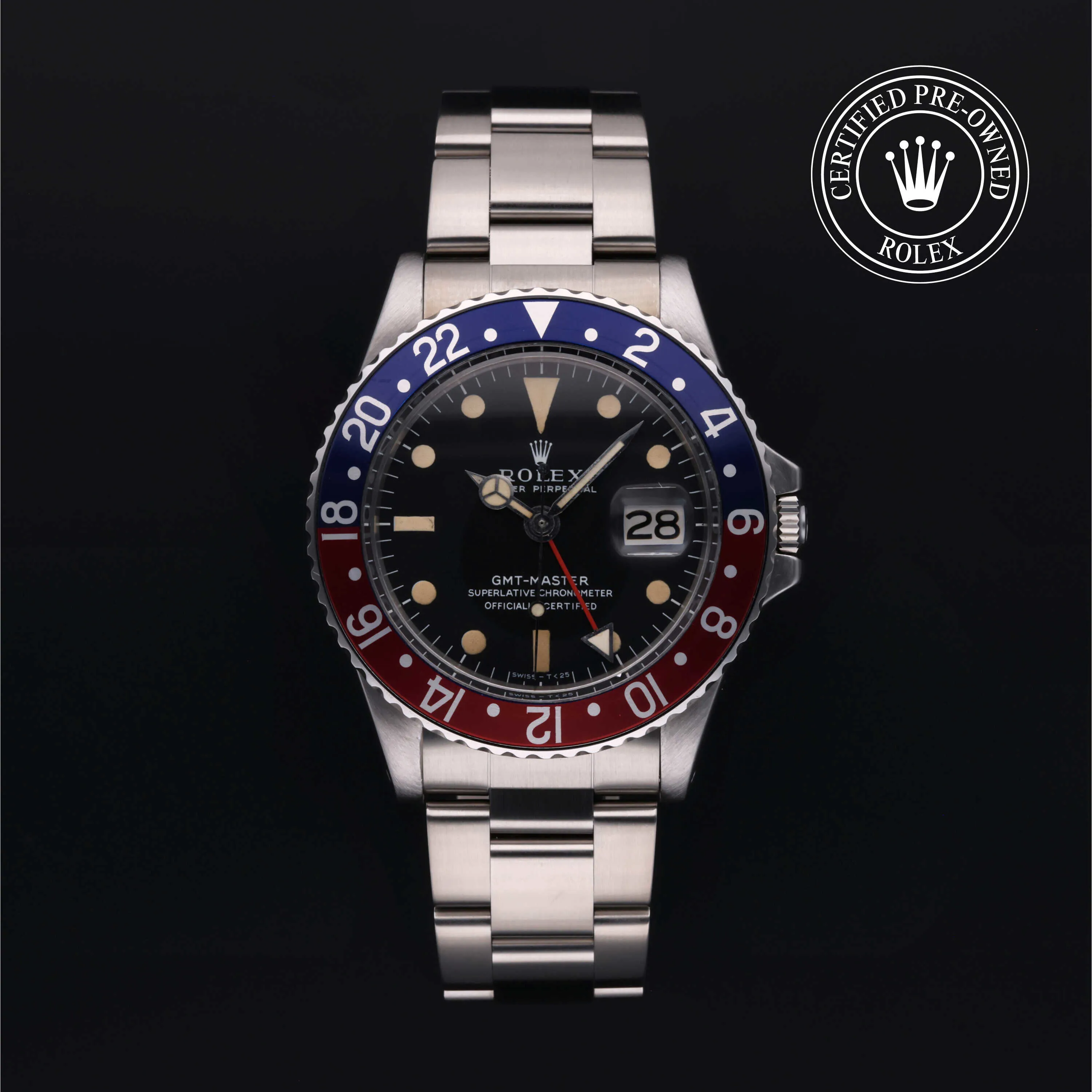 Rolex GMT-Master 16750 40mm Oystersteel Black