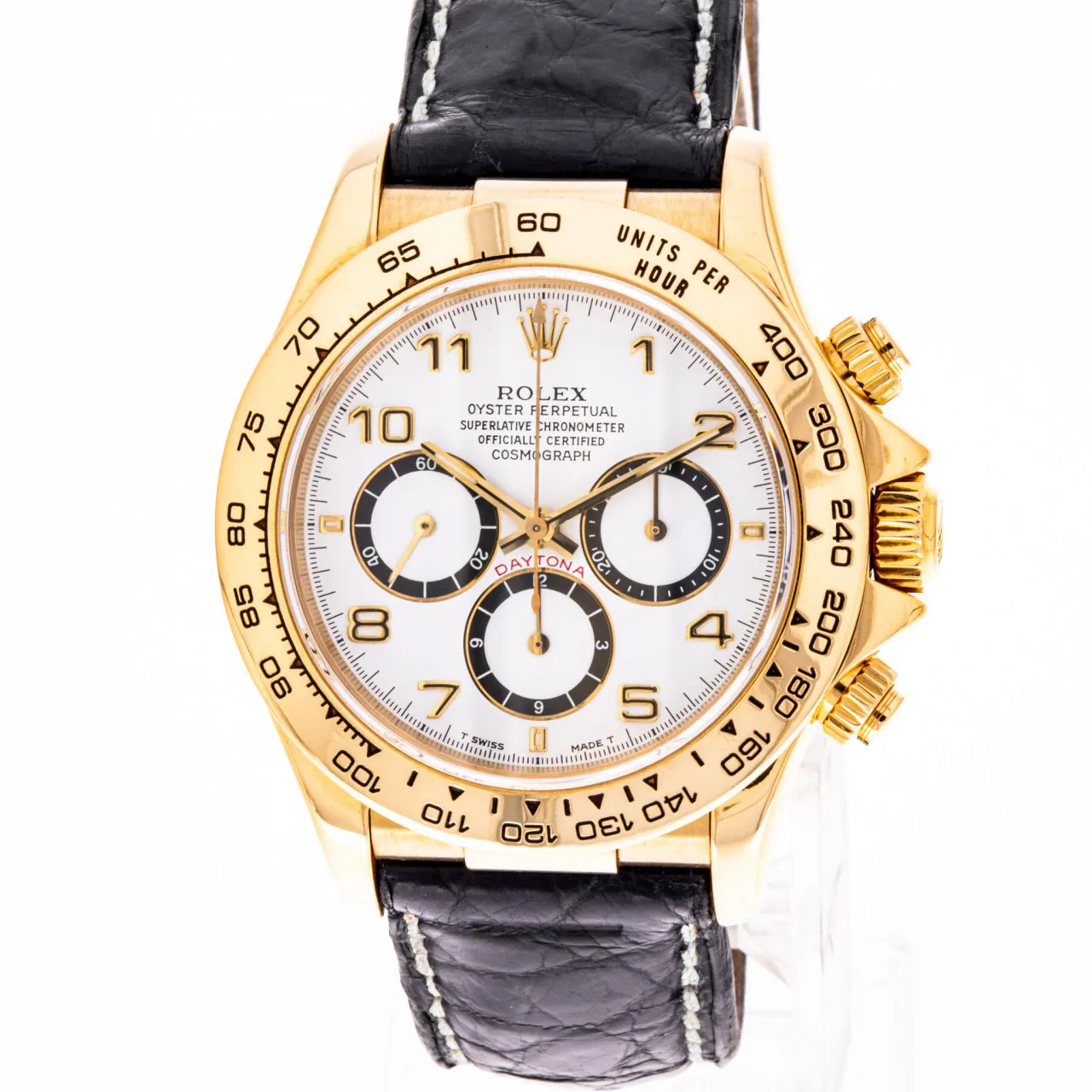 Rolex Daytona 16518 40mm Yellow gold White