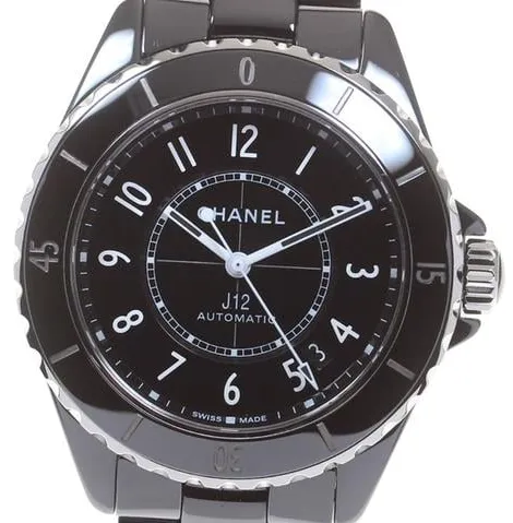 Chanel J12 H5697 38mm Black ceramic Black