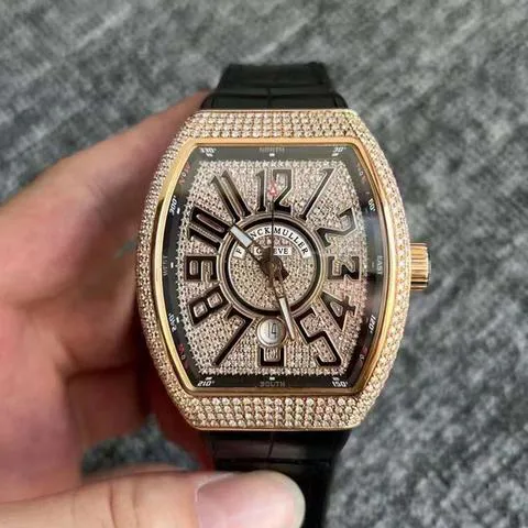 Franck Muller Vanguard V 45 SC DT 44mm Rose gold