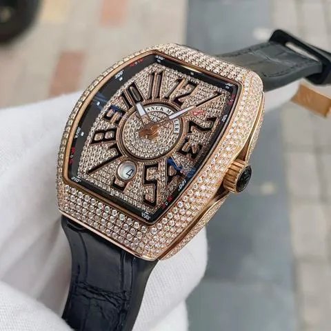 Franck Muller Vanguard V 45 SC DT RCG 44mm Rose gold Black 1