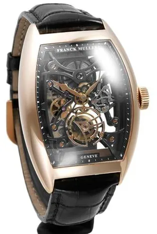 Franck Muller Cintree Curvex 8880TSQT 55.5mm Rose gold Skeletonized 2