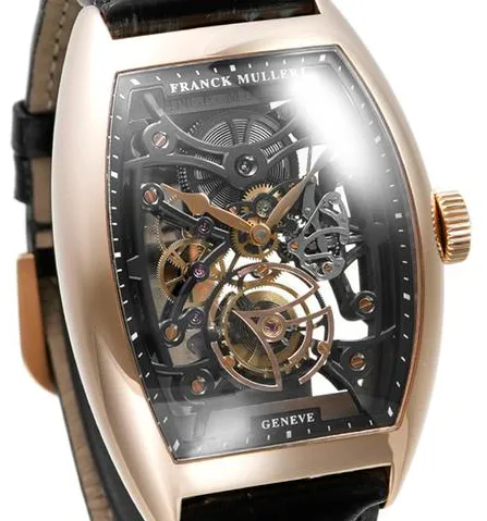 Franck Muller Cintree Curvex 8880TSQT 55.5mm Rose gold Skeletonized 6