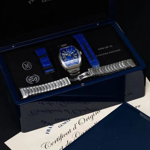 Franck Muller Vanguard V41SAT FO REL MG AL.BL 41mm Stainless steel Blue 4