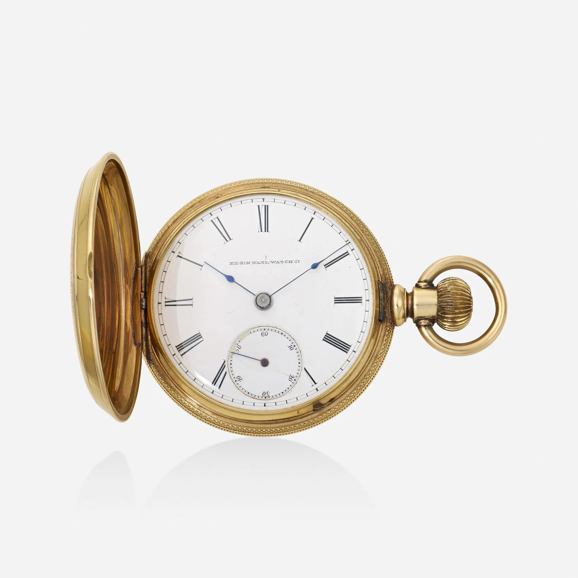 Elgin 52mm 14k yellow gold White