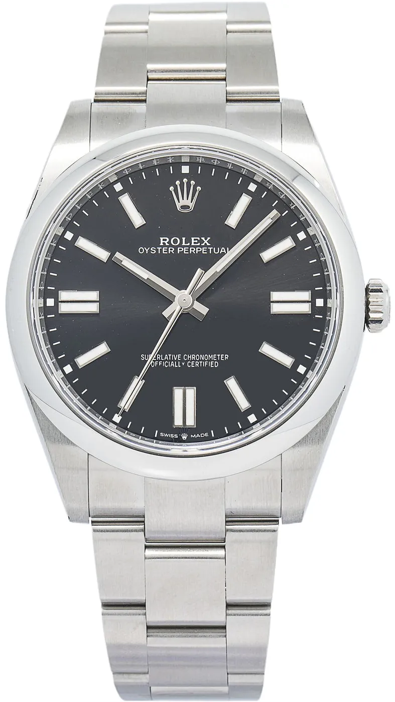 Rolex Oyster Perpetual 41 124300 41mm Stainless steel Black