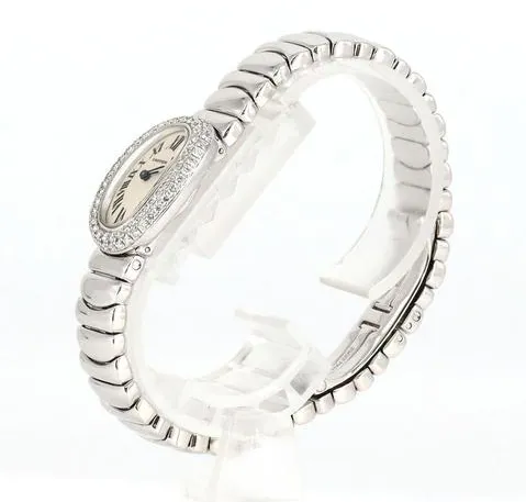 Cartier Baignoire WB5095W2 18mm White gold Silver 1