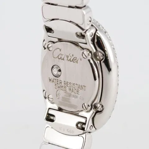 Cartier Baignoire WB5095W2 18mm White gold Silver 5