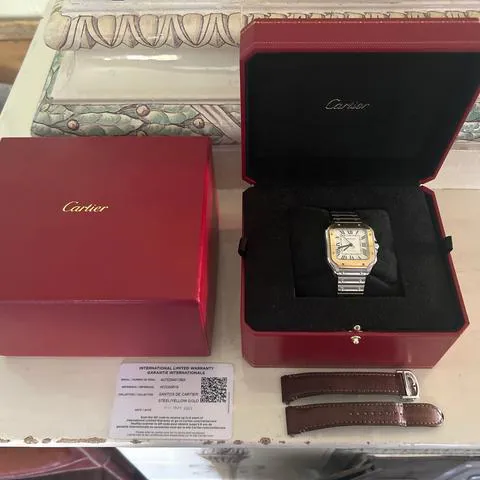 Cartier Santos W2SA0016 Yellow gold and Stainless steel Silver 5