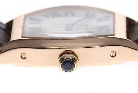 Cartier Tortue W1556360 24mm Rose gold Silver 5