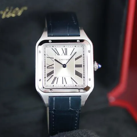 Cartier Santos Dumont WSSA0022 43.5mm Stainless steel Silver 1