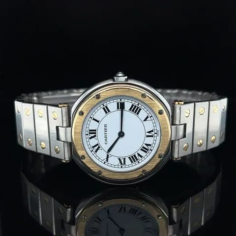 Cartier Santos 8191 27mm Yellow gold and Stainless steel White 6