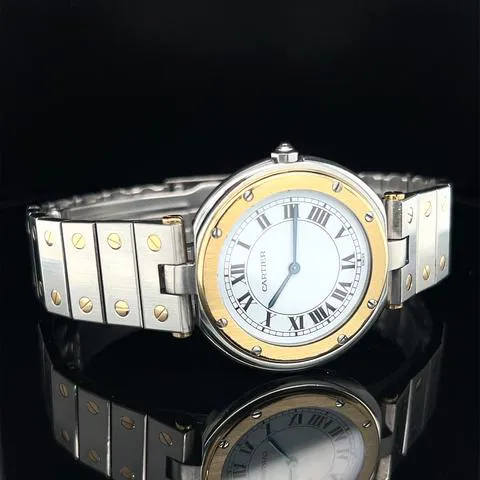 Cartier Santos 8191 27mm Yellow gold and Stainless steel White 7