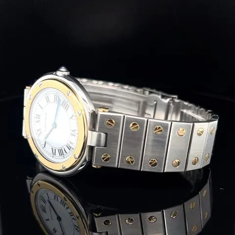 Cartier Santos 8191 27mm Yellow gold and Stainless steel White 10