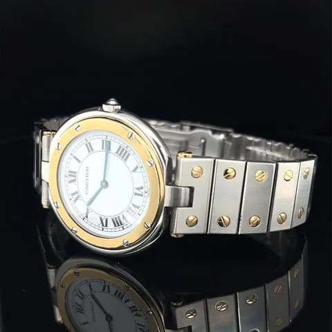 Cartier Santos 8191 27mm Yellow gold and Stainless steel White 11