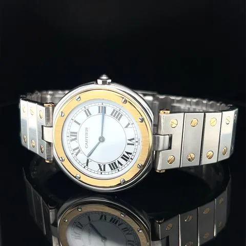 Cartier Santos 8191 27mm Yellow gold and Stainless steel White 12