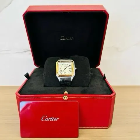 Cartier Santos Dumont W2SA0011 43.5mm Yellow gold and Stainless steel Silver