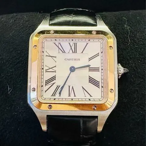 Cartier Santos Dumont W2SA0011 43.5mm Yellow gold and Stainless steel Silver 1