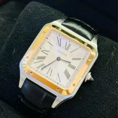 Cartier Santos Dumont W2SA0011 43.5mm Yellow gold and Stainless steel Silver 3