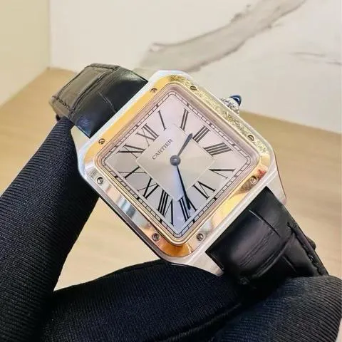 Cartier Santos Dumont W2SA0011 43.5mm Yellow gold and Stainless steel Silver 4