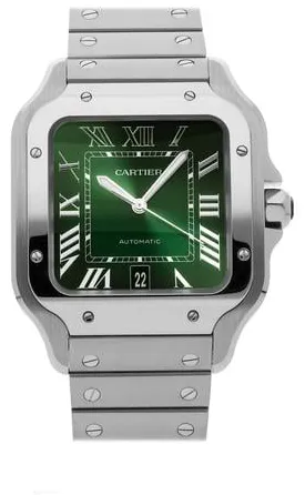 Cartier Santos WSSA0062 39mm Stainless steel Green