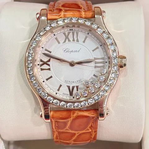 Chopard Happy Sport 274808-5003 36mm Rose gold White