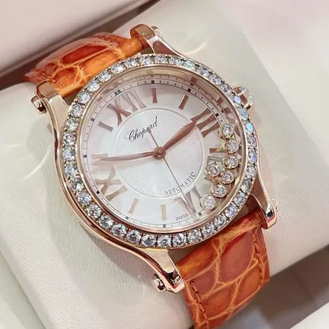 Chopard Happy Sport 274808-5003 36mm Rose gold White 2