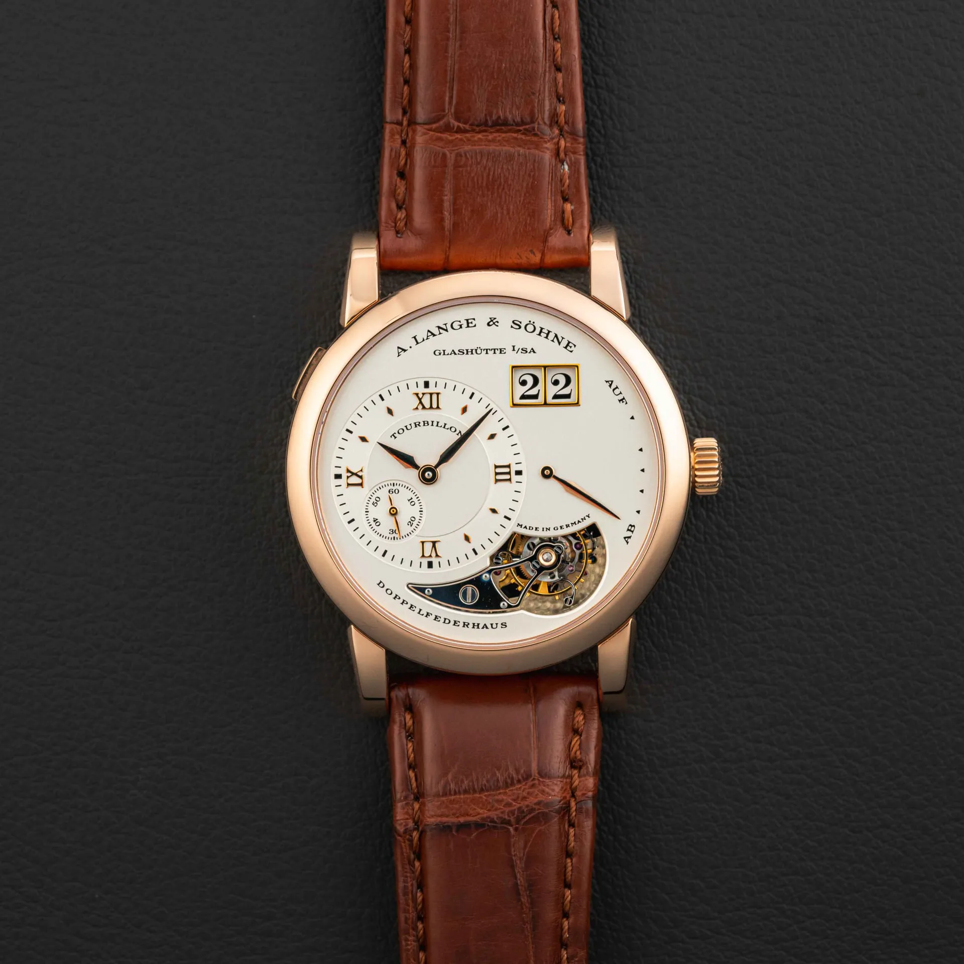 A. Lange & Söhne Lange 1 704.032 38.5mm Rose gold Silver