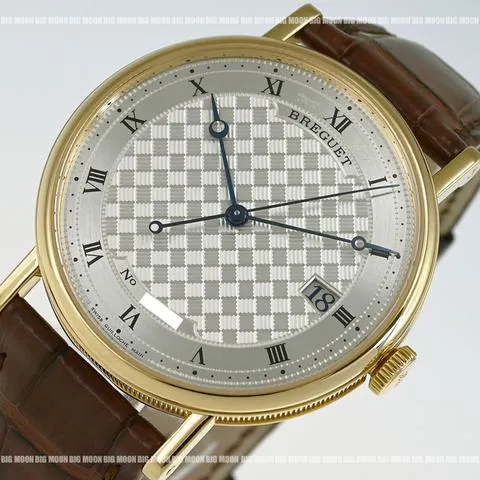 Breguet Classique 5177ba/12/9v6 38.5mm Yellow gold Silver