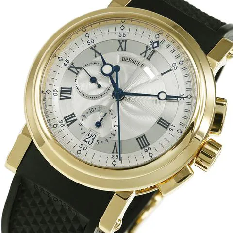 Breguet Marine 5827BA/12/5ZU 42mm Yellow gold Silver