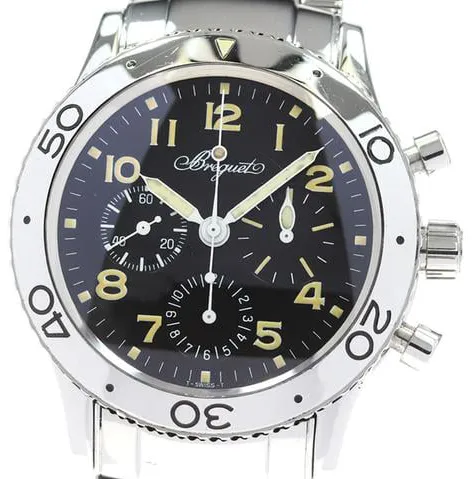 Breguet Type XX - XXI - XXII 3800 39mm Stainless steel Black