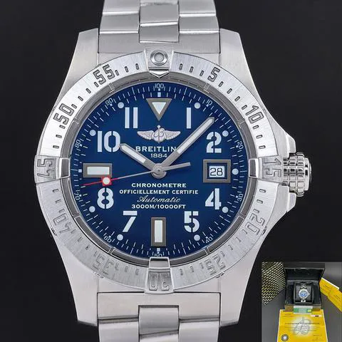 Breitling Avenger A17330 45mm Stainless steel Blue