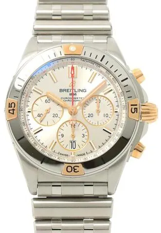 Breitling Chronomat IB0134 42mm Yellow gold and Stainless steel Silver