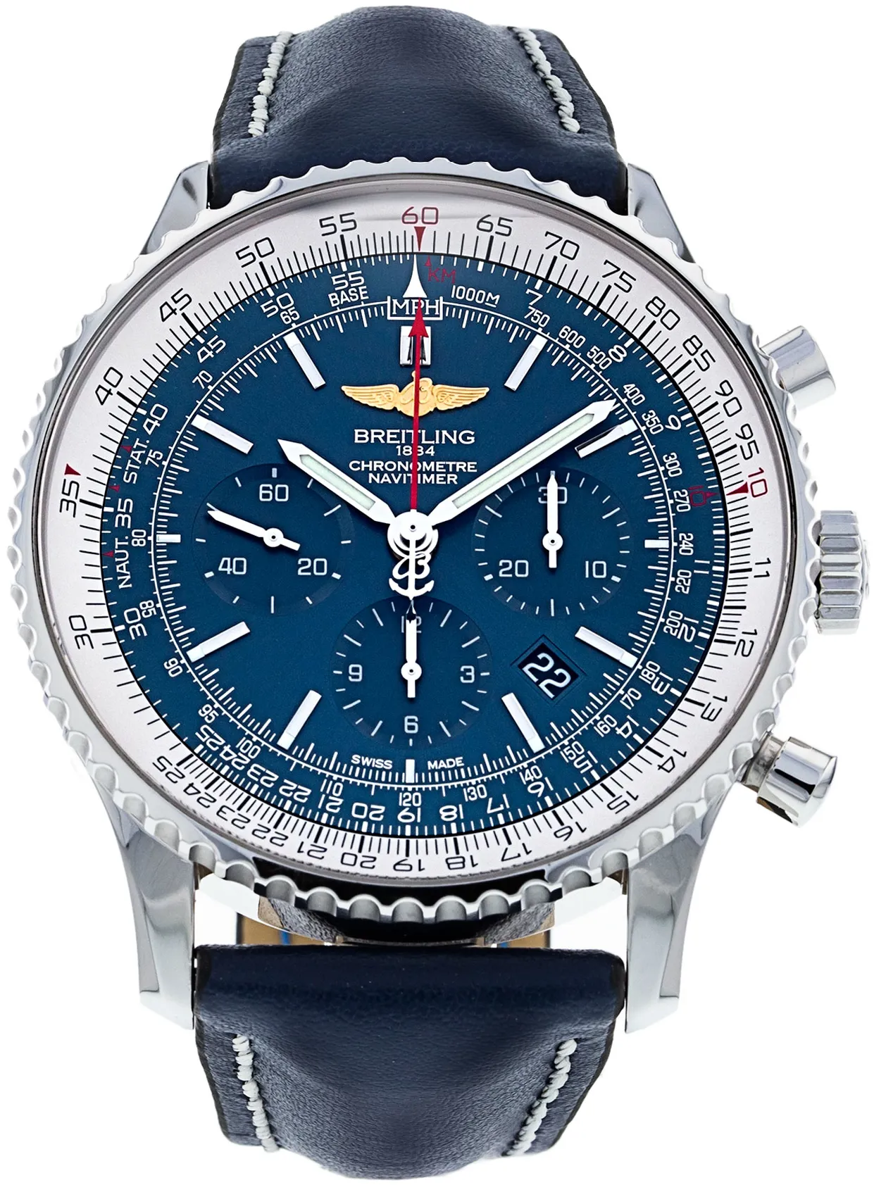 Breitling Navitimer AB0127 46mm Stainless steel Blue Baton