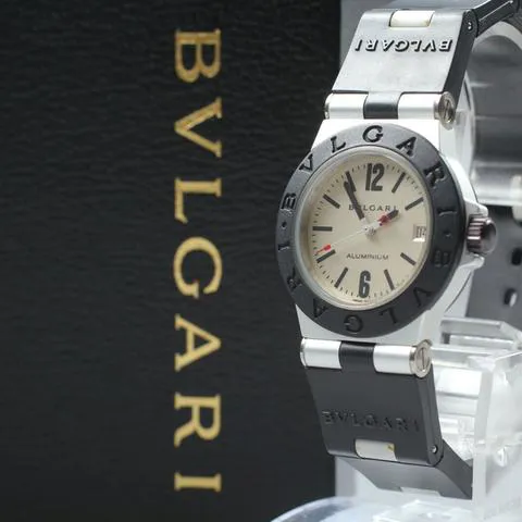 Bulgari Diagono AL 32 TA 32mm Aluminium White