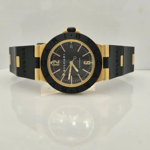 Bulgari Diagono AL 38 G 38mm Yellow gold Black 5