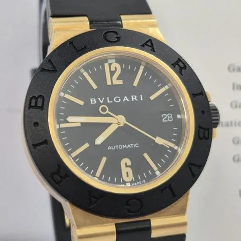 Bulgari Diagono AL 38 G 38mm Yellow gold Black 6